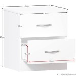 Bedside Cabinet Storage Unit Sliding Drawer Shelf Bedroom Furniture