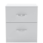 Bedside Cabinet Storage Unit Sliding Drawer Shelf Bedroom Furniture